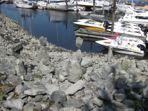 Balanced rocks near Vancouver BC, Canada.